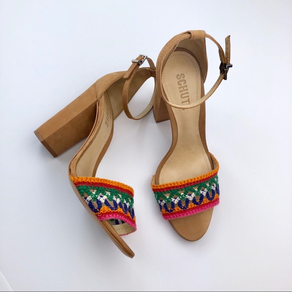 *NEW* SCHUTZ Joana Block Heel Multicolor S… - Picture 4 of 8